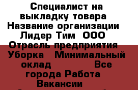 Специалист на выкладку товара › Название организации ­ Лидер Тим, ООО › Отрасль предприятия ­ Уборка › Минимальный оклад ­ 28 050 - Все города Работа » Вакансии   . Архангельская обл.,Северодвинск г.